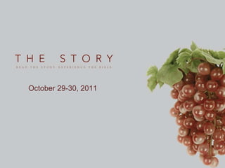 logo slide October 15-16, 2011 October 22-23, 2011 October 29-30, 2011 