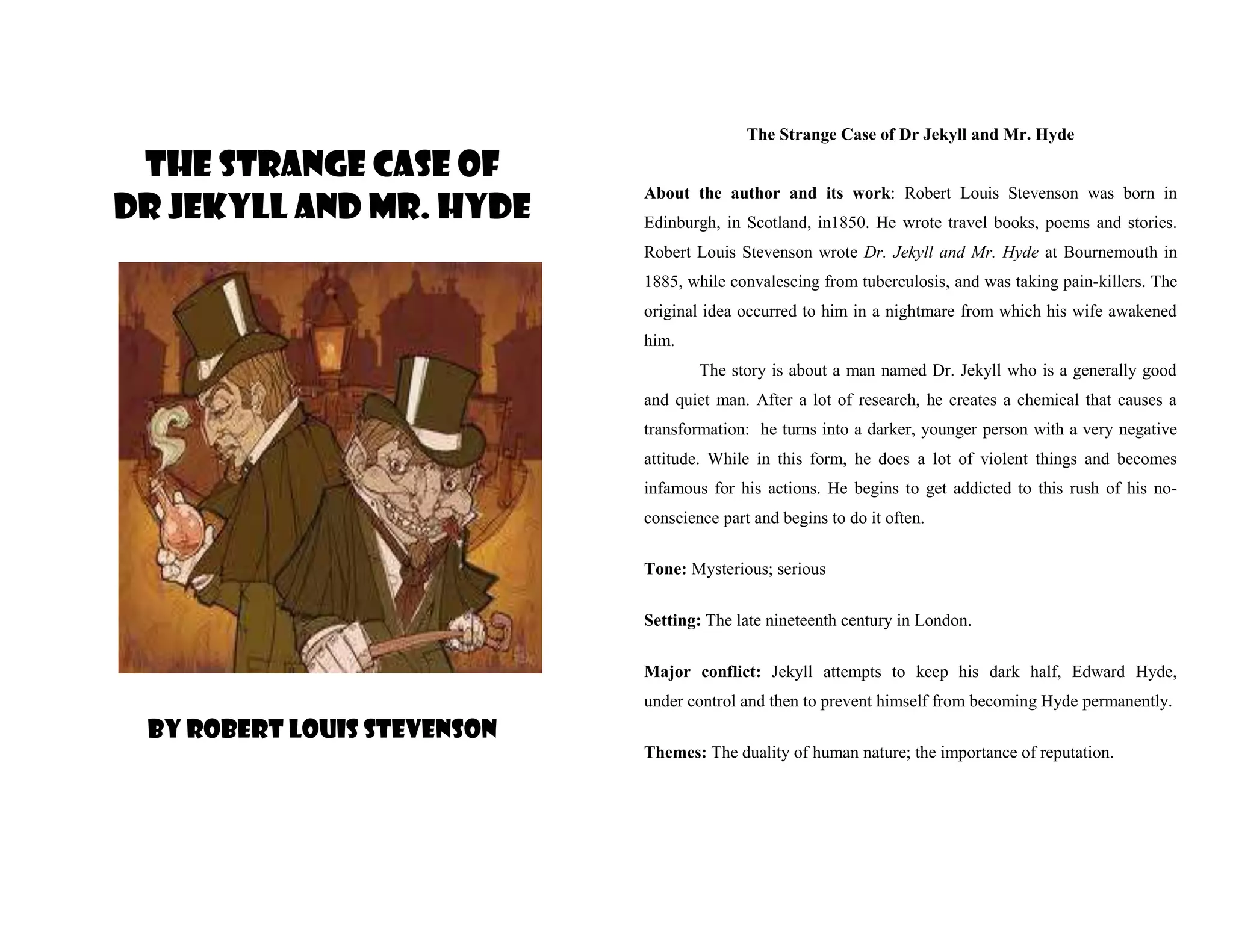 The strange case of dr jekyll and mr hyde | DOCX