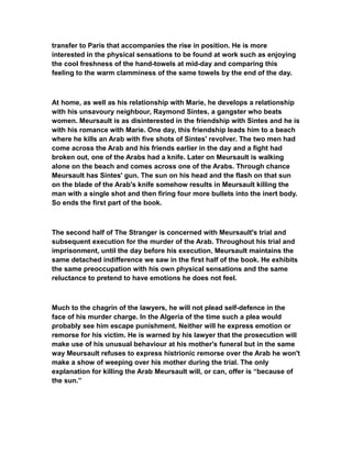 The stranger summary | RTF
