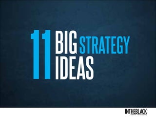 intheblackleadership . strategy . business
Your
essenTiaL
business
updaTe
STRATEGY
11IDEAS
BIG
 