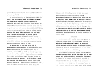 The Structure of Human Memory      54                                   The Structure of Human Memory     55


phenomenally experienced image is reconstructed from information       Neisser's study of John Dean, most of the data here remain
of a nonimaginal kind.                                                 anecdotal, and the standard techniques for studying

     We have recently carried out some experimental work on this       autobiographical memory (e.g., Robinson, 1976) do not allow one
topic.   In an earlier study, Brewer and Treyens (1981) showed         to resolve this issue.   Brewer (1983) has developed a technique
that schema-driven inferences occurred in the recall of                which should allow a more careful examination of the veridicality
information about a room that subjects had been in briefly.      The   of personal memory.   He has subjects carry a random alarm device

subjects frequently recalled having seen books in the room, even       and has them record what is occurring when the alarm goes off.

though there were no books present.   Brewer and Pani (1983a) have     By comparing personal memories occurring at the time of test with

replicated the Brewer and Treyens study, but included detailed         the original record of the event this technique makes possible

questions about mental imagery experiences after each recall           the gathering of systematic data on the issue of veridicality of

trial.   We found that for present and inferred items of               personal memory.

equivalent memory strength the subjects reported roughly                                           CONCLUSIONS
equivalent amounts and quality of imagery.    In other words, the           In this article we have tried to take a fresh approach to

schema-driven inferences were apparently incorporated into the         the problem of human memory.   We first attempted to provide a

phenomenally experienced image of the room.                            description of the common forms of memory.     We adopted this

     An important area for this issue is the study of                  strategy because we think that research in memory has frequently

autobiographical personal memories.   As discussed earlier, these      cut short the process of description and moved too soon to the

memories are accompanied by a strong belief that they are              job of detailed analysis and model building.

veridical.   Neisser (1982, pp. 43-48) has recently argued that            We have argued, on theoretical grounds, that the data from

even the intense "flashbulb" form of personal memories resulting       phenomenal experience should be given equal status with the other

from a highly emotional event (e.g., "Where were you when you          forms of data typically gathered in experiments on human memory.

heard that Kennedy had been shot?") are not veridical.     He has      In carrying out our analysis we have attempted to provide an

also shown that John Dean's recall of specific events at the           example of how this data can be used in theory construction

Watergate hearings was a complex reworking of information from a            In working out our analysis of the structure of memory we

number of different occasions (Neisser, 1981).   Except for            felt a constant tension between a view of memory as the reliving
 