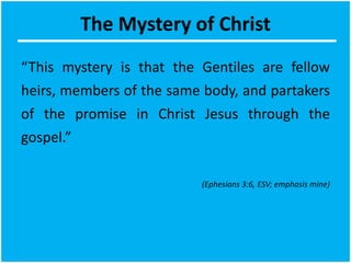The Strength of the Church - Ephesians 3 | PPTX