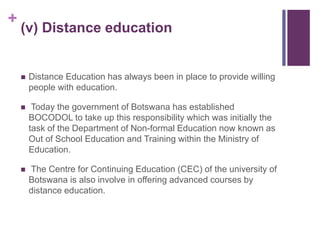 The strucrure of formal and non formal education | PPTX