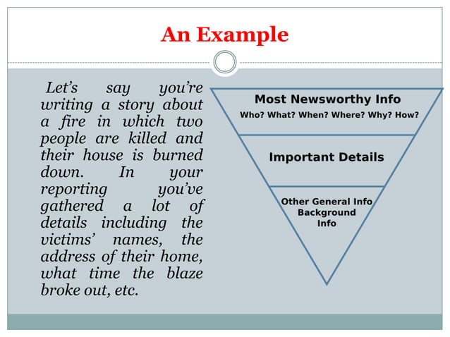The Structure Of A News Story