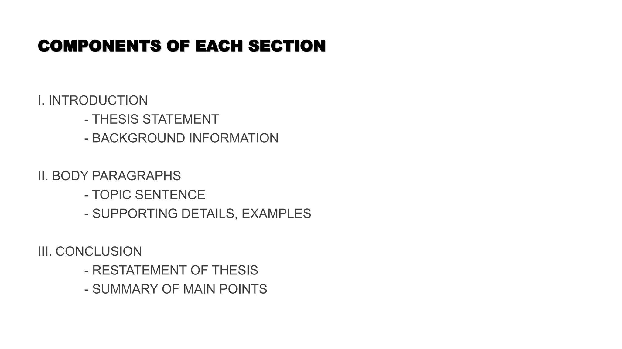 Hingher Education Program The Structure Of Essay Pptx