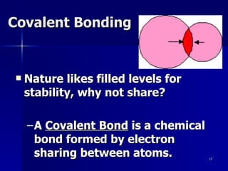 Covalent Bonding ,[object Object],[object Object]