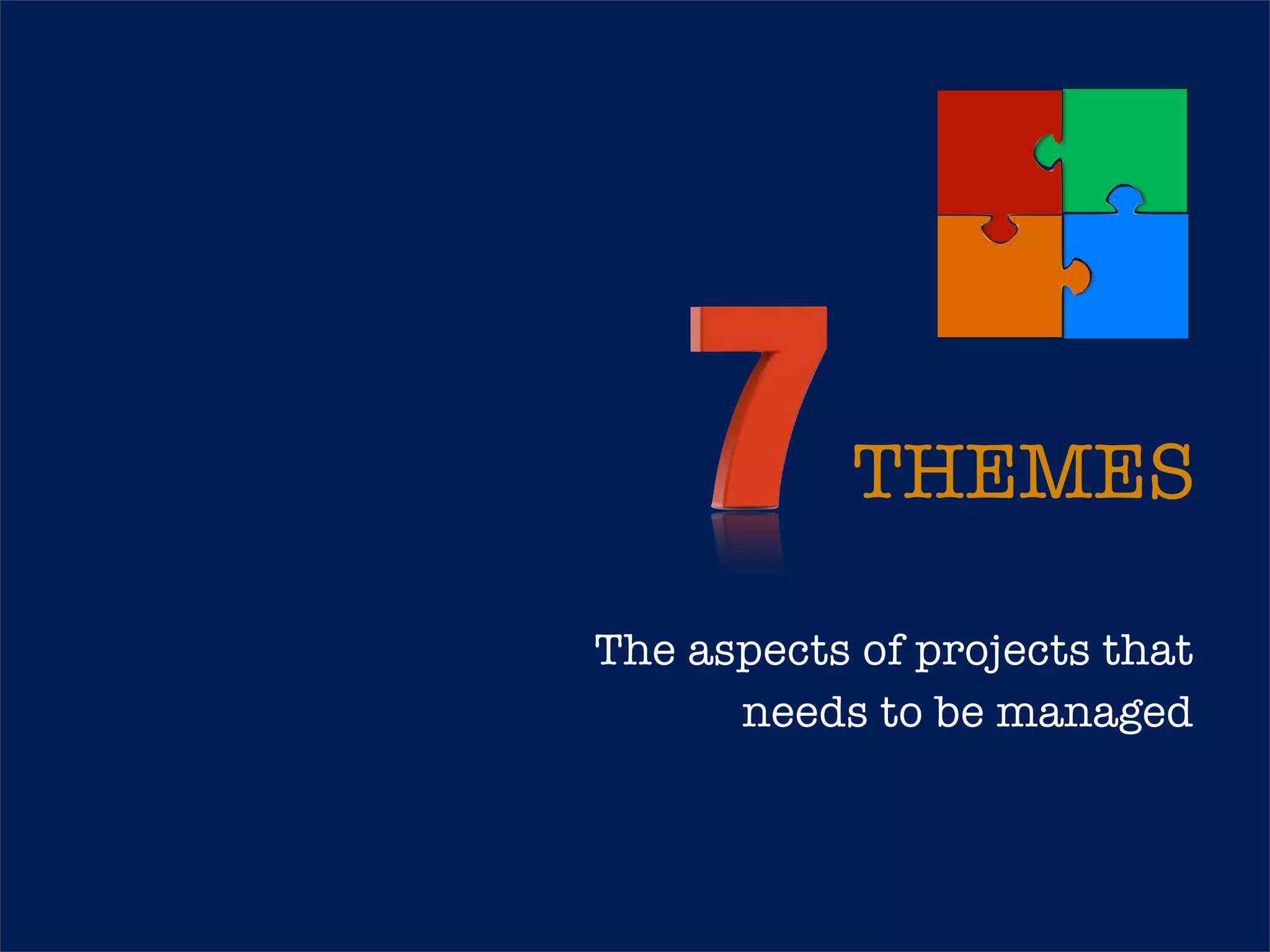 THEMES
Business Case
Organization
Quality

THEMES

Plans
Risk
Change
Progress

www.projectingIT.com

The aspects of projects that
needs to be managed

16

The structure of PRINCE2

 
