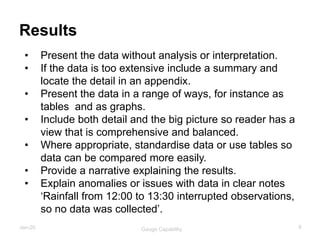 The structure of reports | PDF