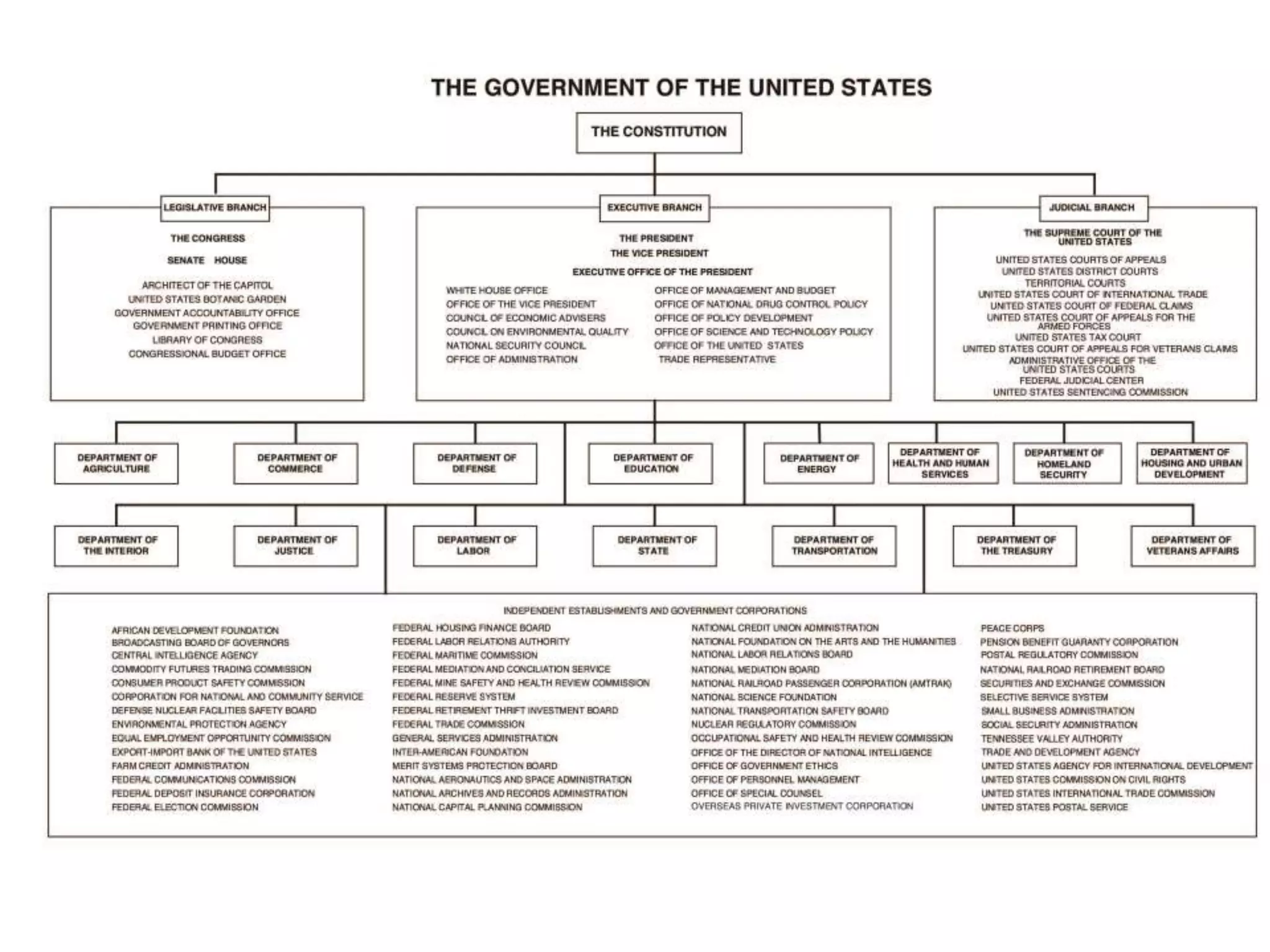 The structure of the american government | PPTX