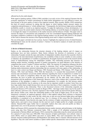 The structure of the nigerian banking sector and its impact on bank ...