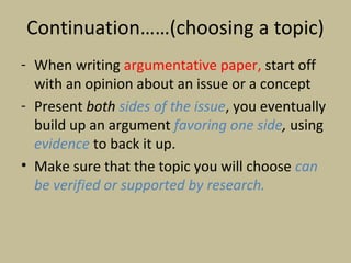 The structure of the research paper | PPT