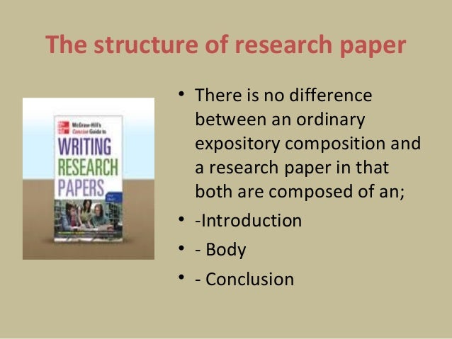 structure of research paper slideshare