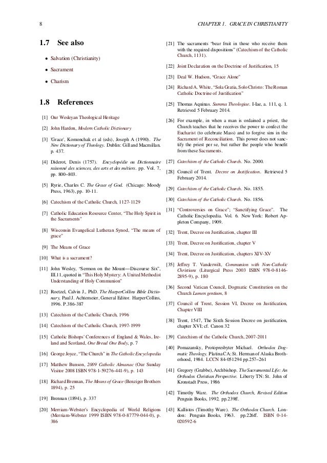 The Study Of Grace And Charism Full Salvation Christianity View And A