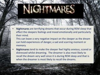 The Study of Nightmares | PPTX