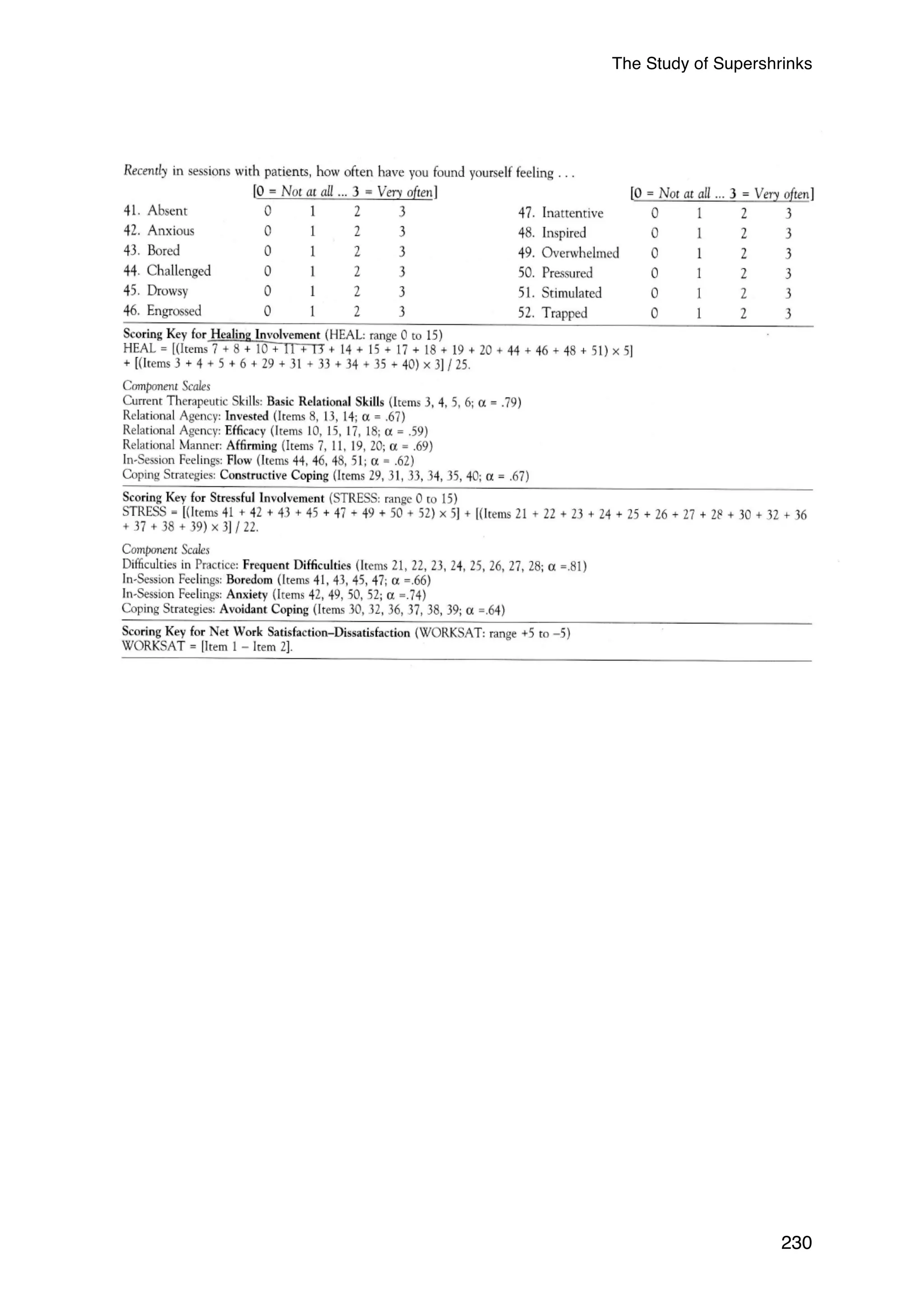 The Study of Supershrinks 
230 
 