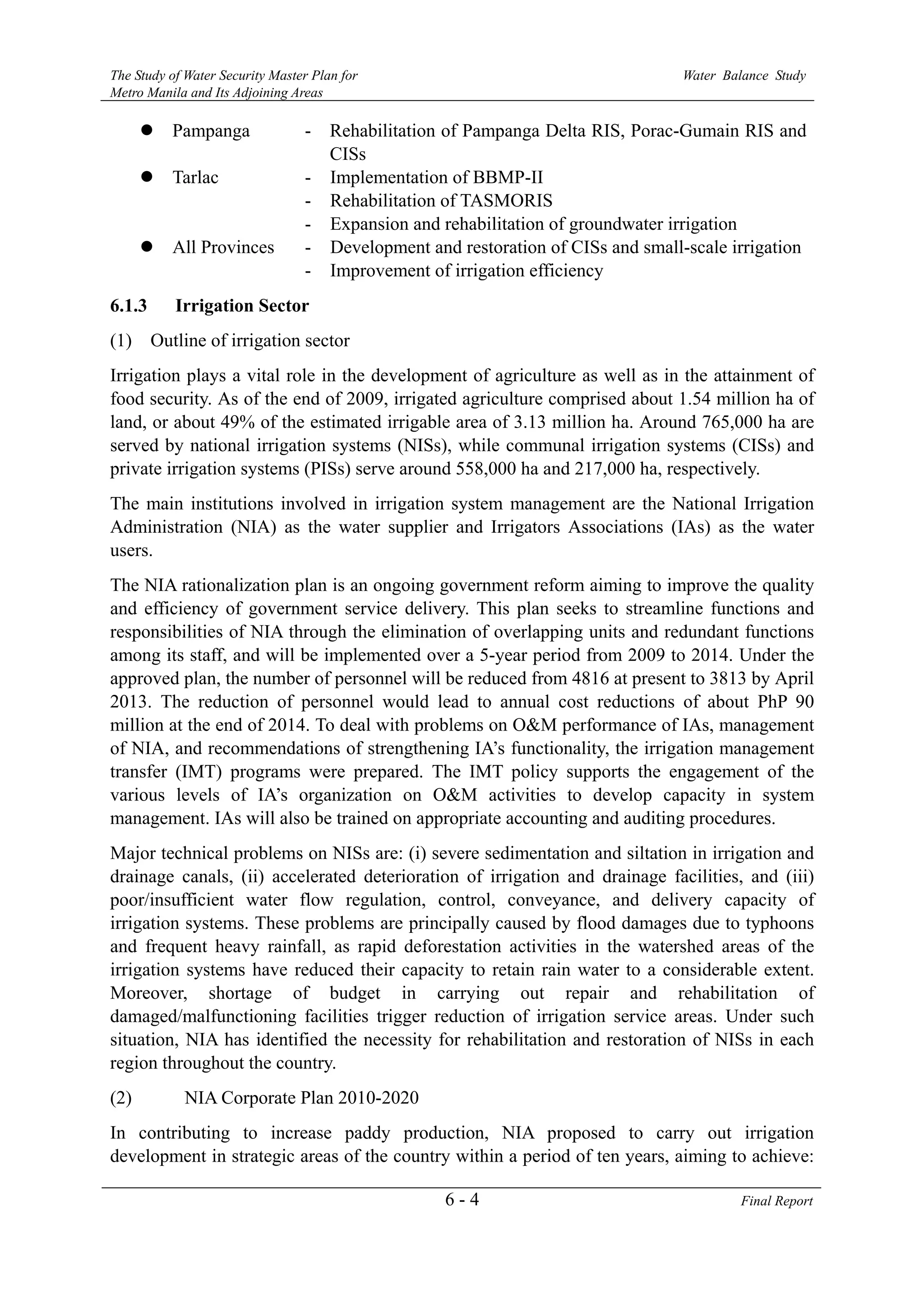 Picture of The Study of Water Security Master Plan for Metro Manila and Its ...