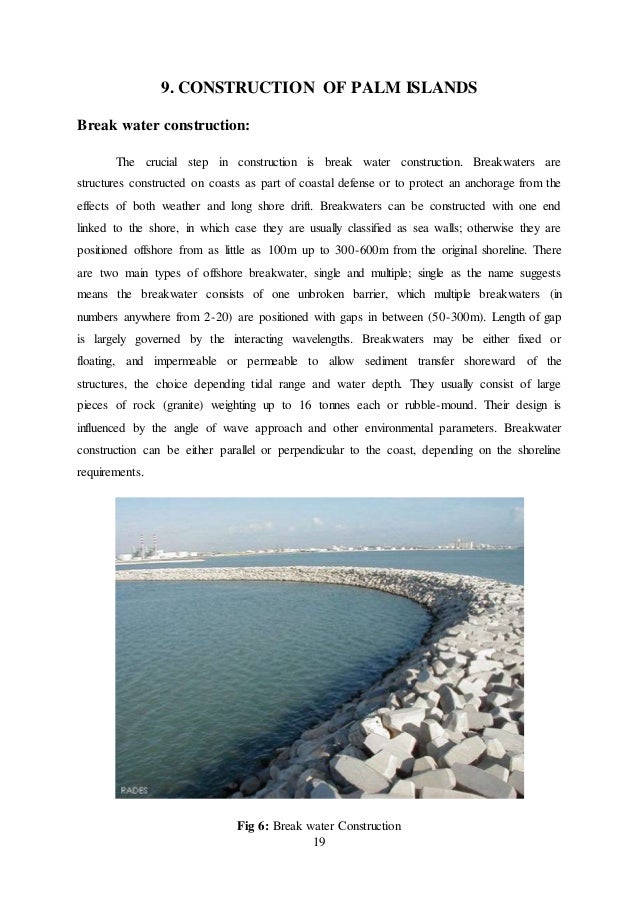 The study on construction of artificial island by Ahmad Hussain