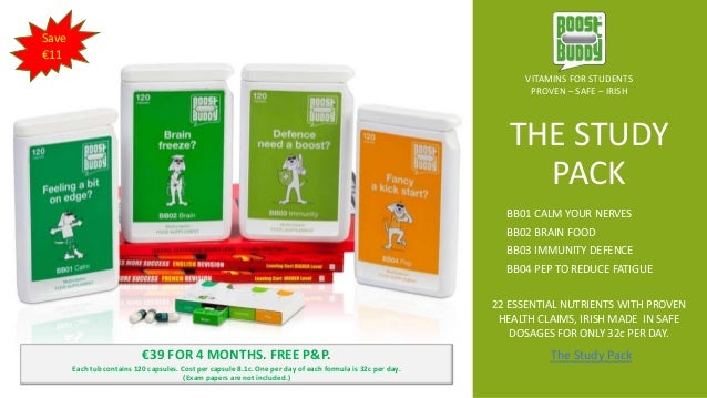 The Best Vitamins For Students The Boost Buddy Study Pack
