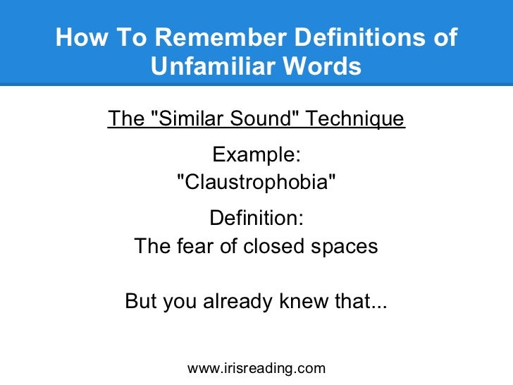 example of word