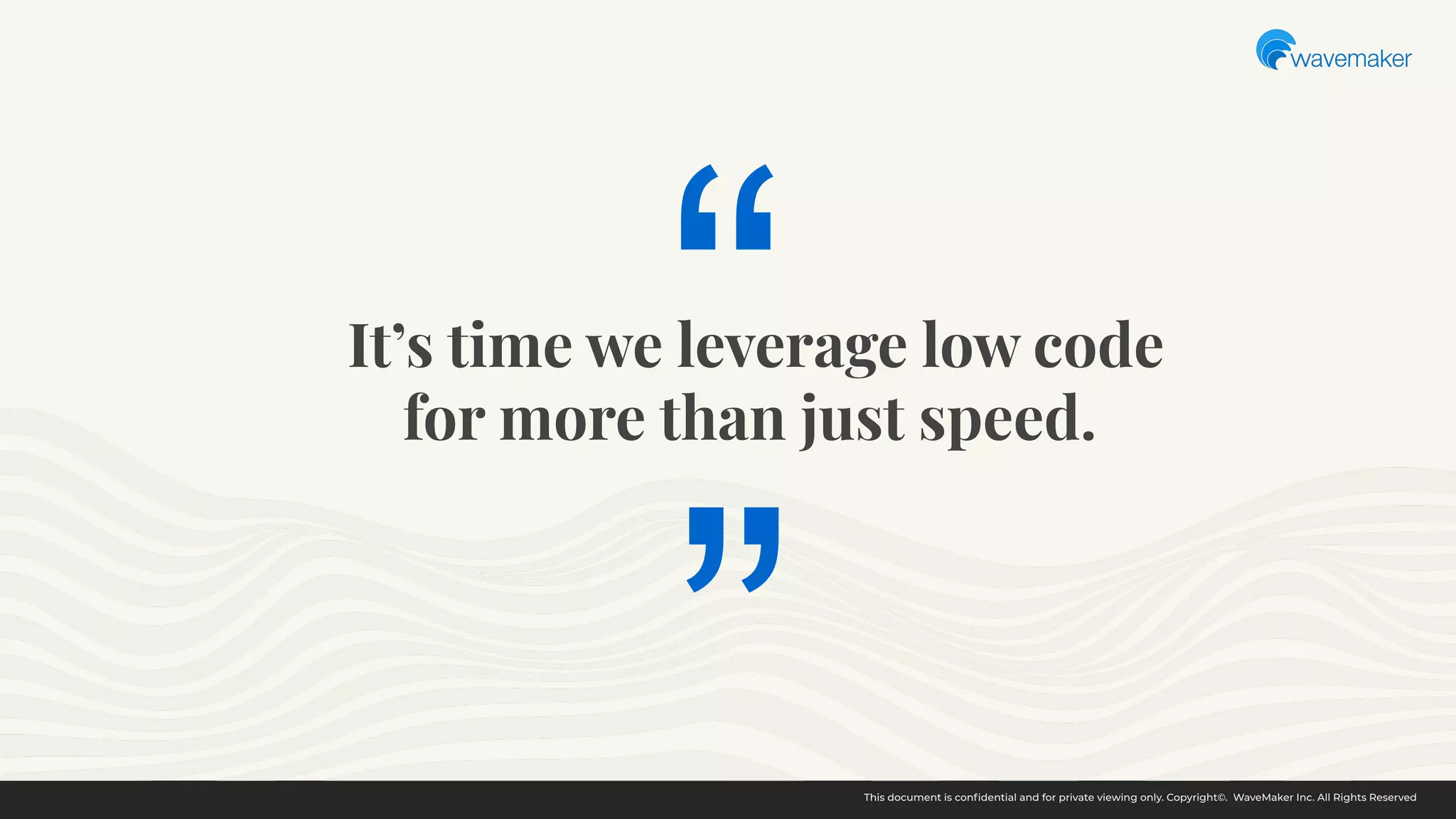 The subtle art of building scalable apps using low code