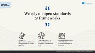 The subtle art of building scalable apps using low code