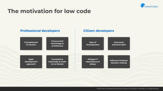 The subtle art of building scalable apps using low code
