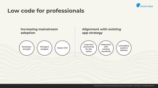 The subtle art of building scalable apps using low code