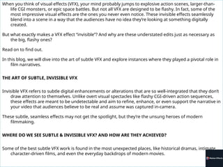 The Subtle Side of VFX Effects You Didn’t Even Realize Were There.pptx