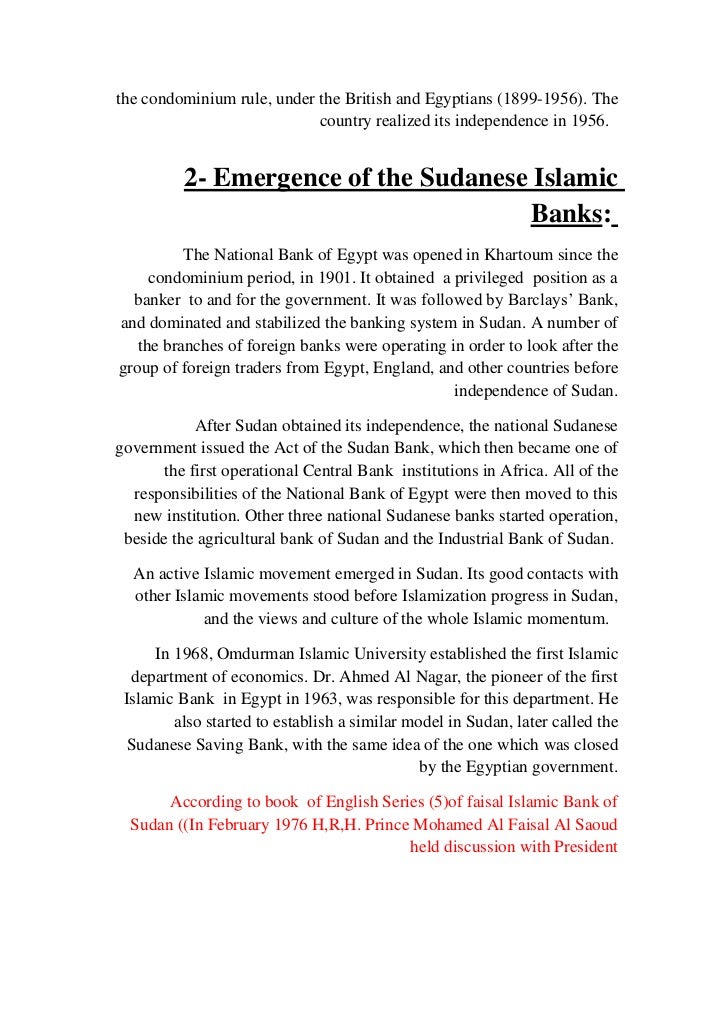 The Sudanese Islamic Banking By Al Siddig Talha Mohamed