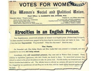 The suffragettes