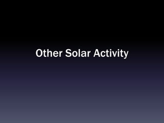 Other Solar Activity
 