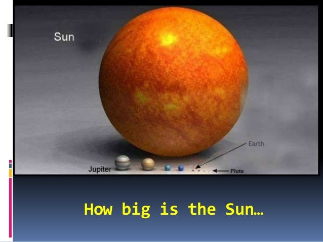 How big is the sun?