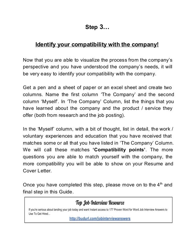 two column cover letter