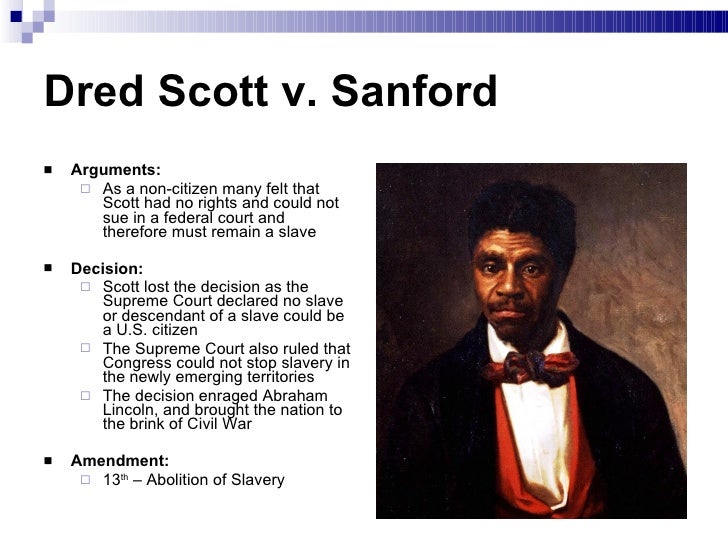 the history of the dred scott v sanford case The dred scott decision (from a case formally known as dred scott v sandford), represents the depths of injustice that have been inflicted upon african americans using the american legal system. the history of the dred scott v sanford case The dred scott decision (from a case formally known as dred scott v sandford), represents the depths of injustice that have been inflicted upon african americans using the american legal system.