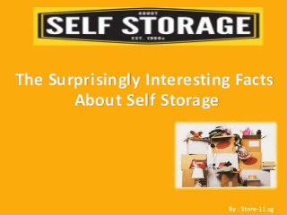 The Surprisingly Interesting Facts
       About Self Storage
 