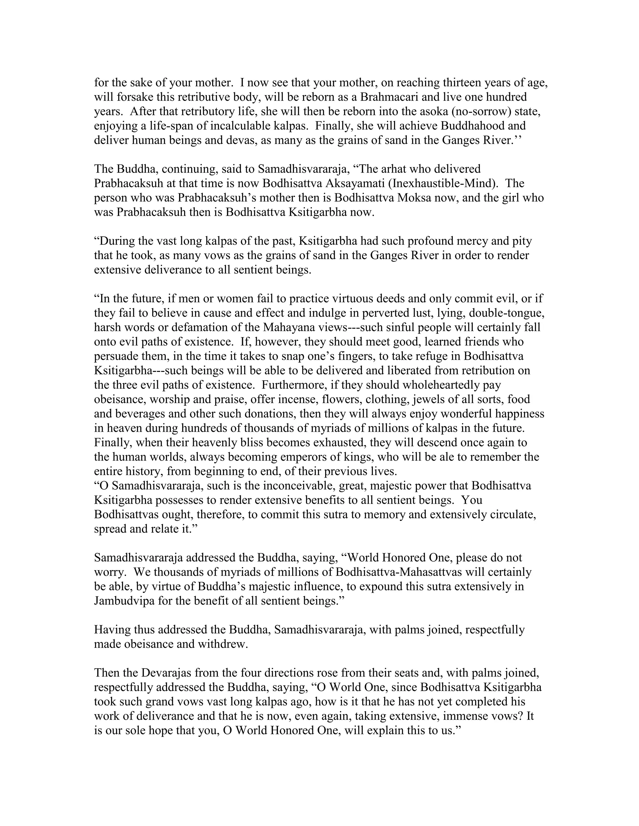 The sutra of bodhisattva ksitigarbha | PDF