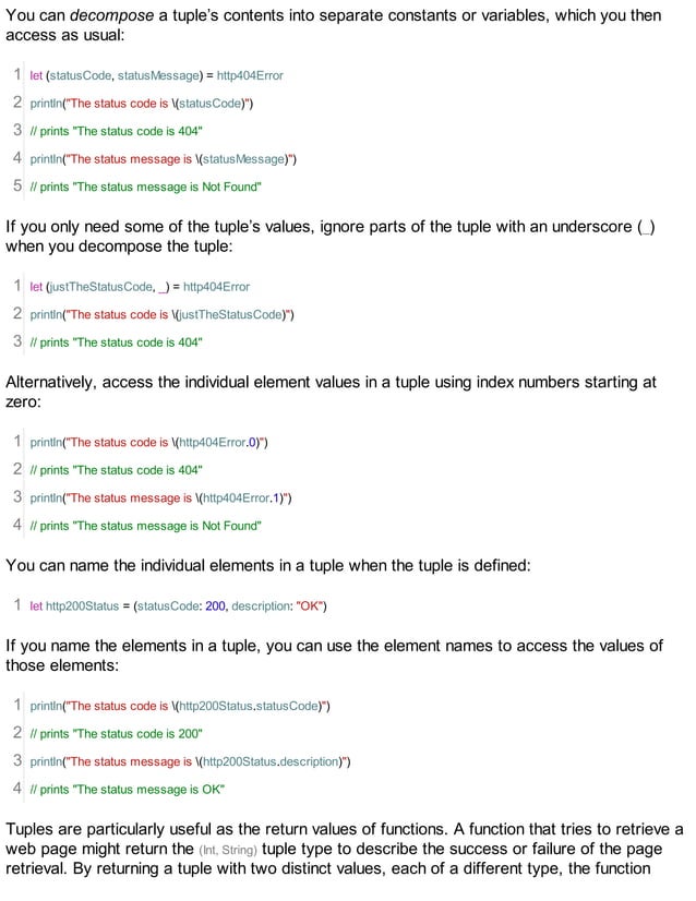 The swift programming language | PDF