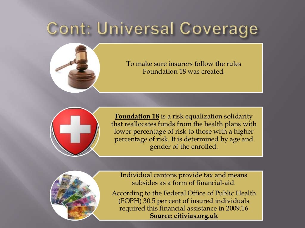 The swiss healthcare system without the health care finances