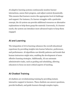 The Synergy of AI and Adaptive Learning_ Creating Personalized Learning ...
