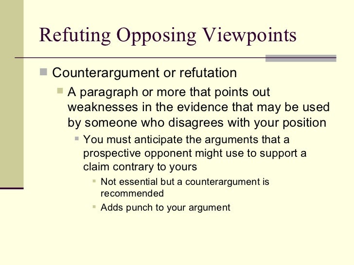 Opposing viewpoints essays