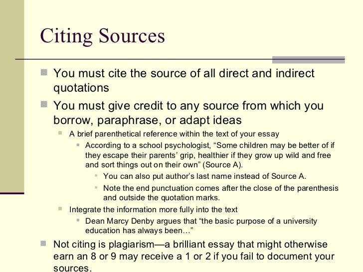 sources for essays