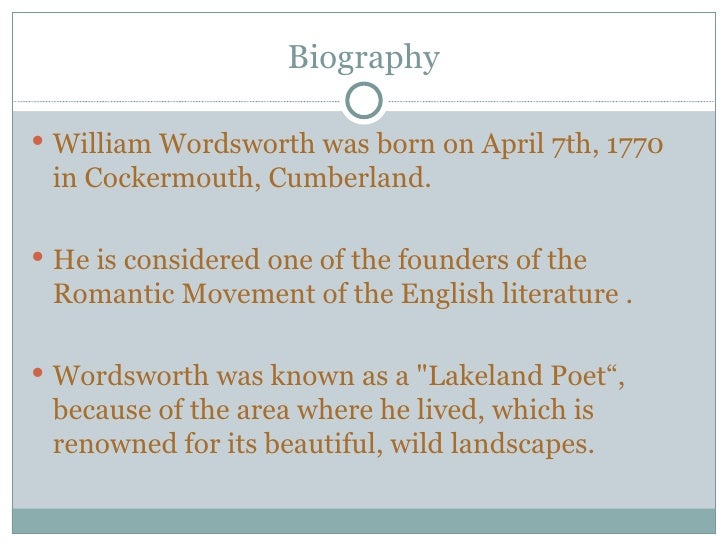 an analysis of the tables turned by william wordsworth Free essay: the tables turned the tables turned the tables turned william wordsworth up up my friend, and quit your books or surely you'll grow double. an analysis of the tables turned by william wordsworth Free essay: the tables turned the tables turned the tables turned william wordsworth up up my friend, and quit your books or surely you'll grow double.