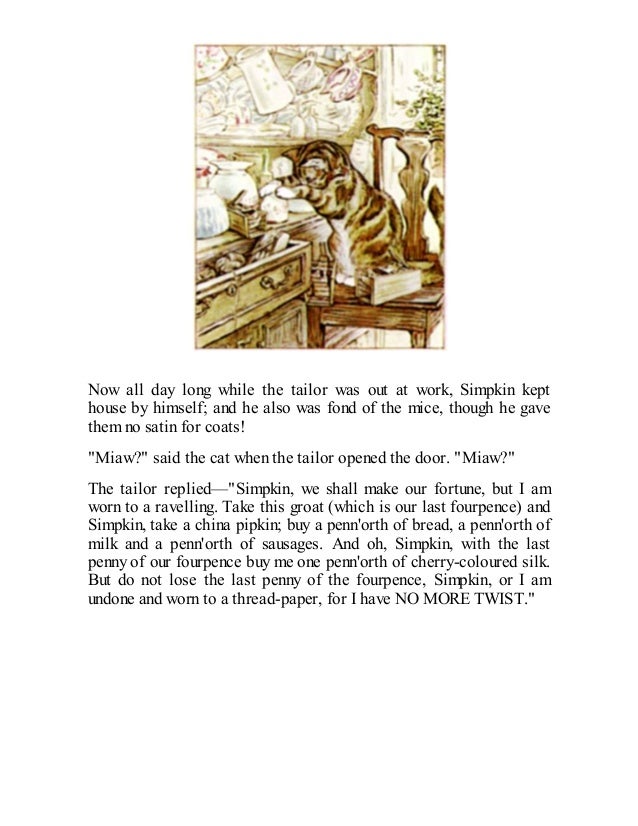 the tailor of gloucester book the tailor of gloucester book