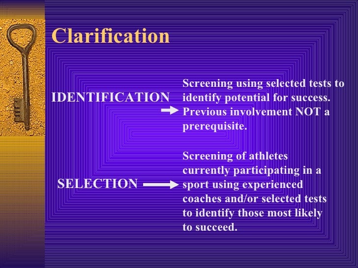 The Talent Identification Process