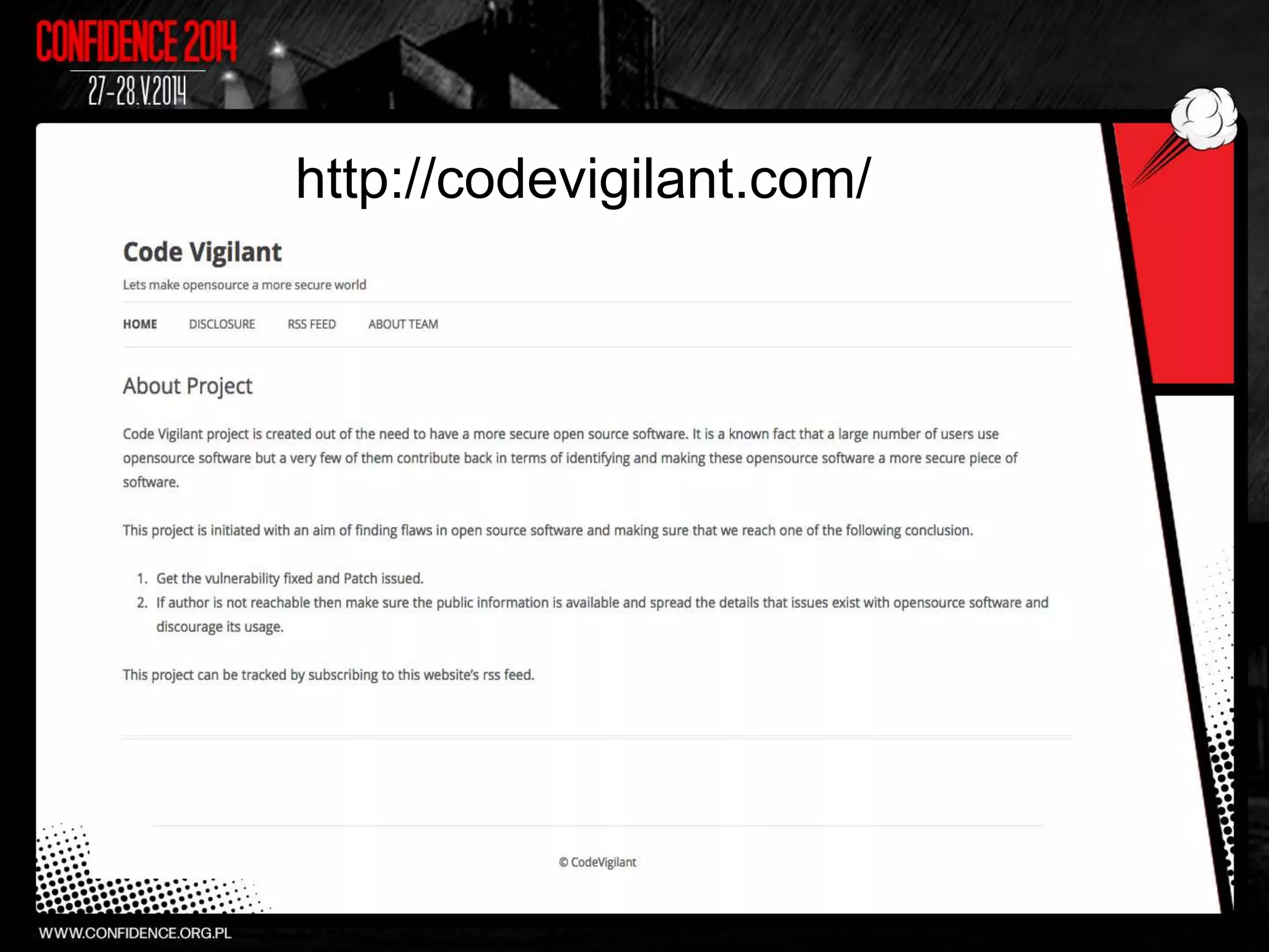 http://codevigilant.com/
 