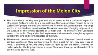 Commanded By Fools The Tale of Melon City with Explanation & Keywords.pptx