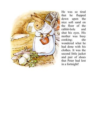 Tired Peter Rabbit The Tale of Peter Rabbit | PDF