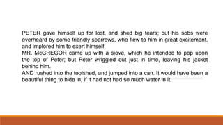 Peter Rabbit Sparrows The Tale of Peter Rabbit.pptx