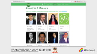 @ladyleetventurehacked.com built with
 