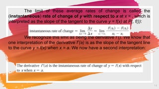 The Tangent Line and Derivative2648j3y4.pptx